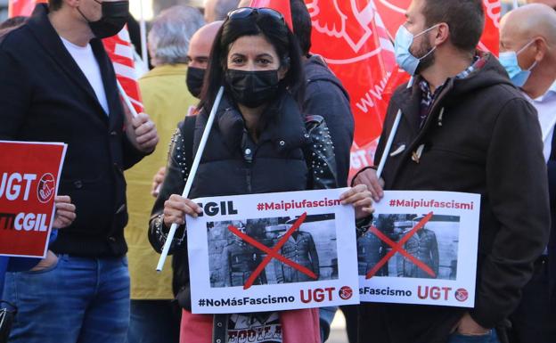 UGT y CCOO muestran su solidaridad con los sindicalistas italianos tras el ataque a su sede