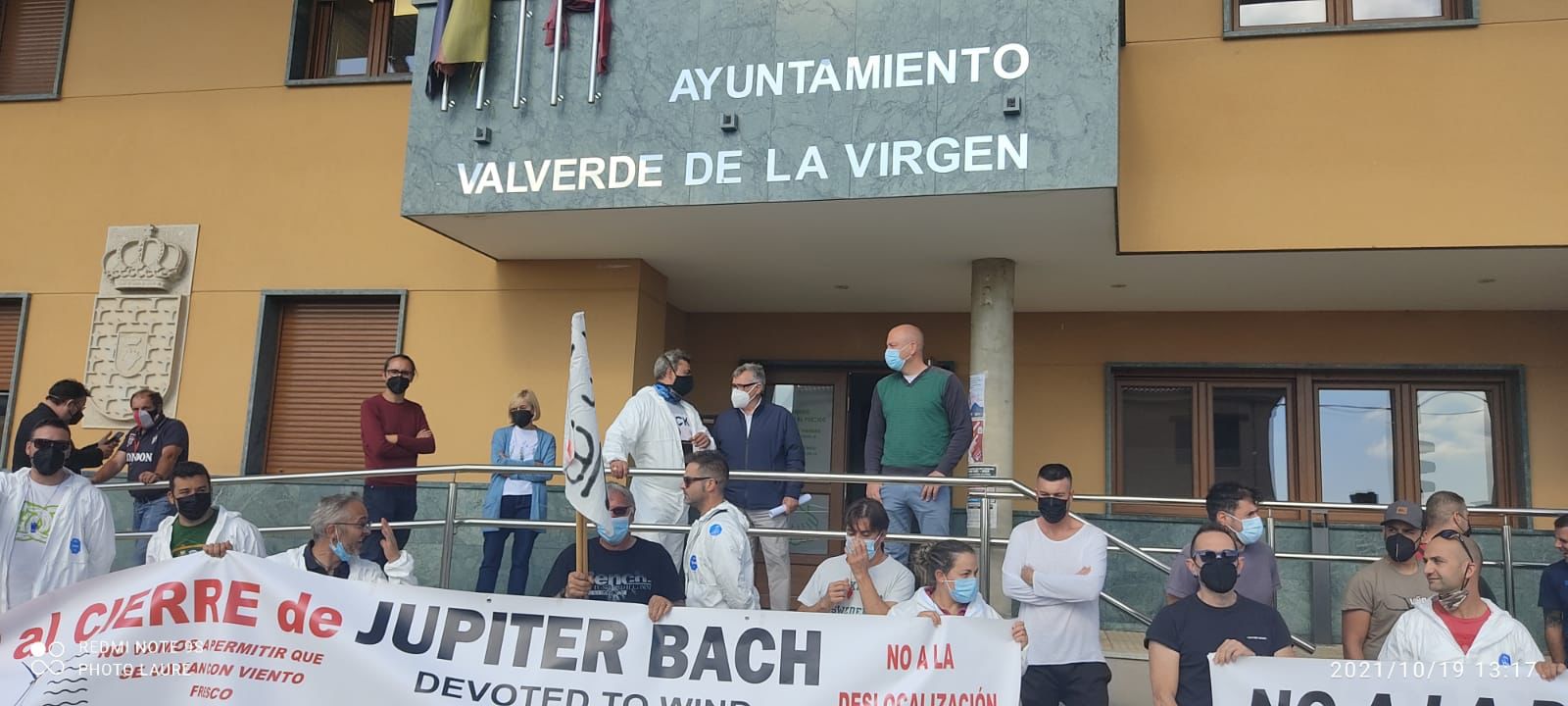 El Ayuntamiento de Valverde de la Virgen muestra su «apoyo total» a los trabajadores de Jupiter Bach