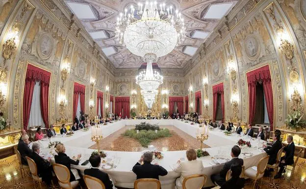 Cena de gala para el G20 en el Quirinal