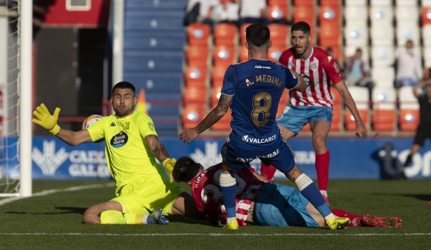 Bolo, redimido del empate contra el Huesca: «Es un día muy feliz, rompemos una malísima racha»