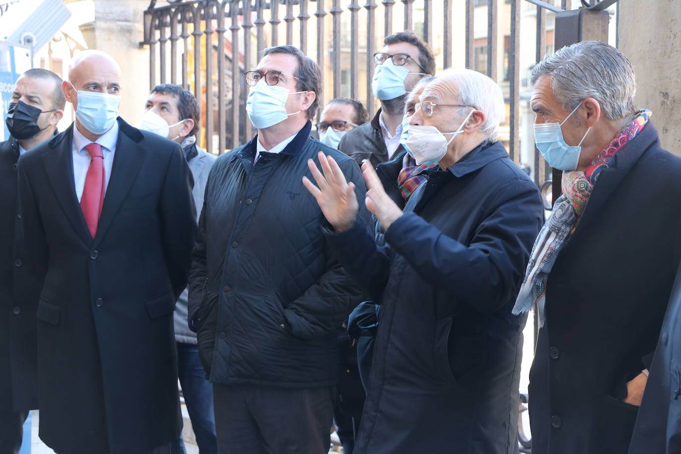 Visita de los empresarios a la Catedral de León