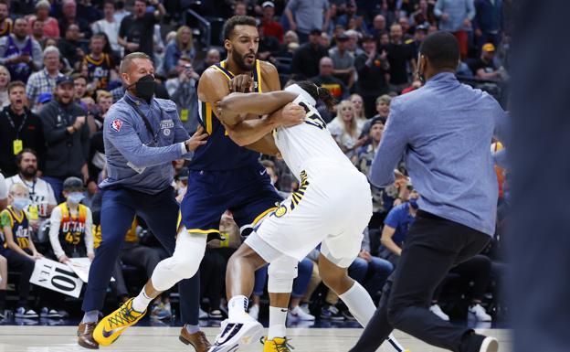 Gobert y Turner, expulsados en la derrota de los Jazz ante los Pacers