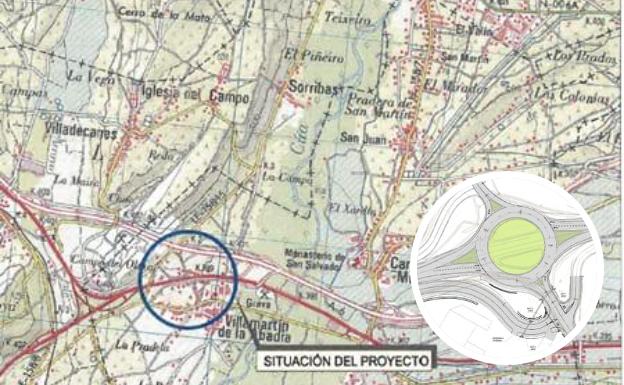Licitan las obras de nueva glorieta en la Nacional VI a la altura de Carracedelo