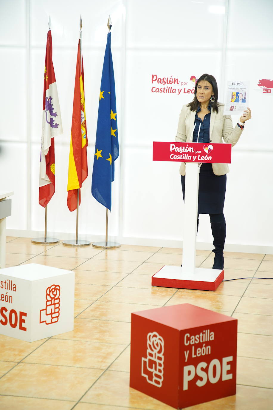 La secretaria de Organización del PSOE de Castilla y León analiza la actualidad política
