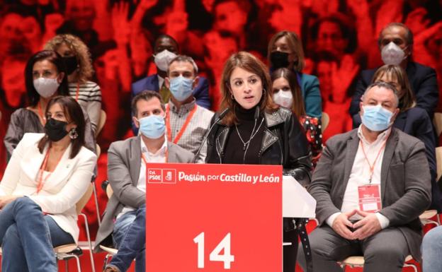 Lastra advierte de que el cambio solo es el PSOE y Luis Tudanca y pide huir de Mañueco