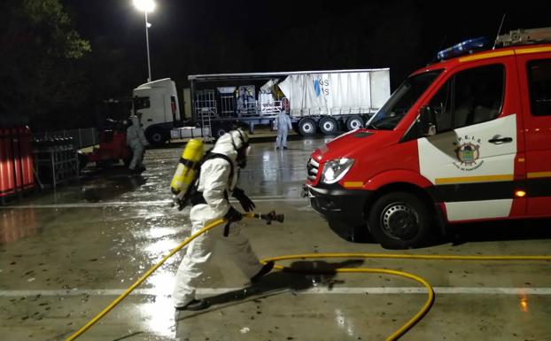 Los bomberos de Ponferrada intervienen en una quincena de salidas en las últimas 24 horas