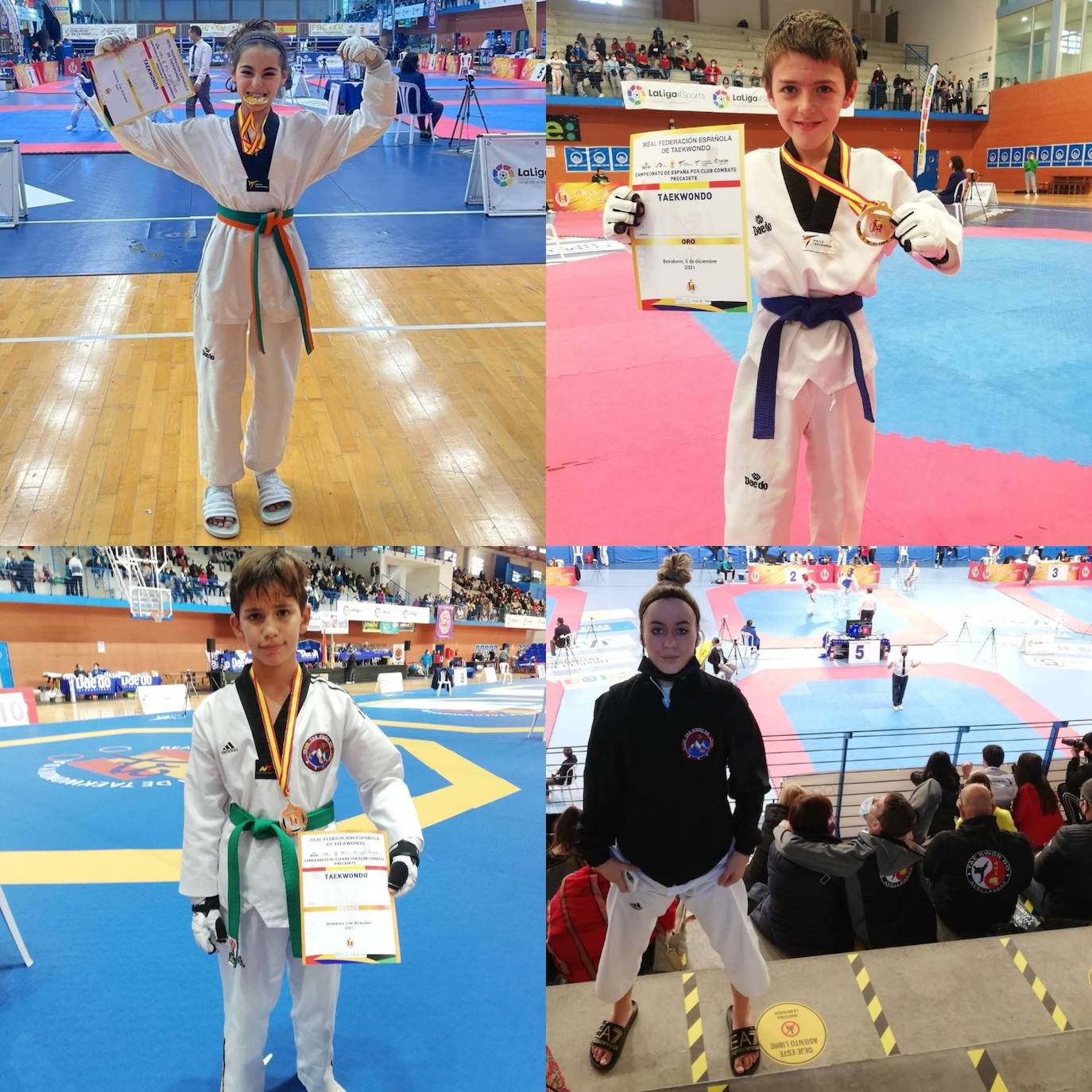 El Club Taekwondo León logra tres medallas en el Campeonato de España de Benidorm