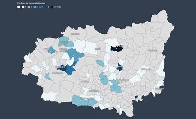 La Robla, Castropodame, León y Torre del Bierzo, los municipios que más mesas electorales pierden el 13-F