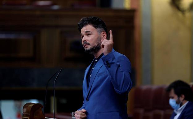 Rufián a Díaz: «ERC no negocia ni vota proyectos personales»