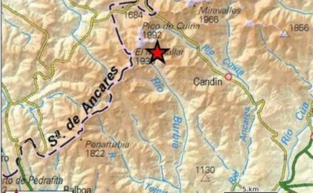 Registrado un terremoto de 2,3 grados en Candín
