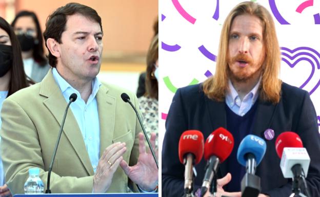 Mañueco y Pablo Fernández arrancan en León una ajetreada campaña electoral para el 13-F