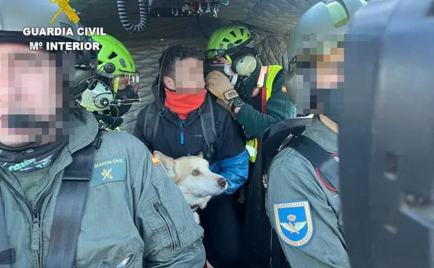 Rescatan a un montañero y su perro tras desorientarse en el trekking en el Pico Catoute