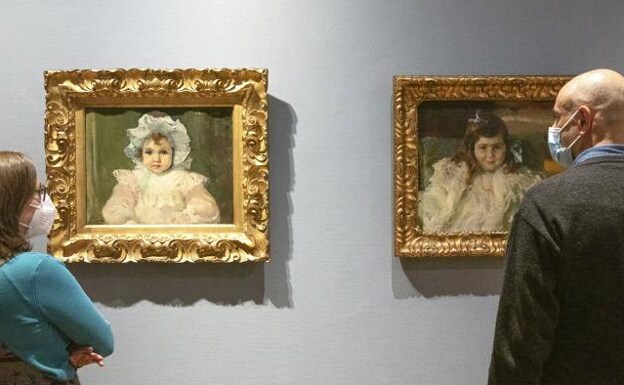 Loa retratos de las hermanas Icaza, de Sorolla, que no se habían expuesto antes/ . E. P.