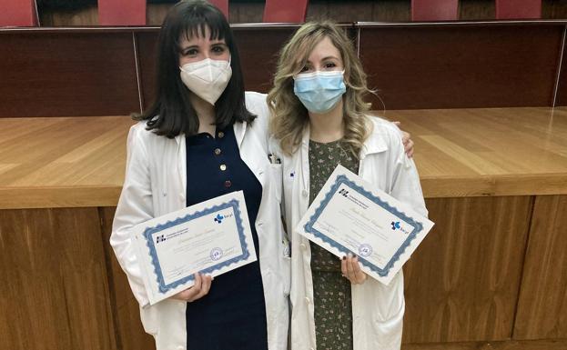 Cristiana Sieiro y Paula García, ganadoras del tercer premio de Investigación Residentes CAULE