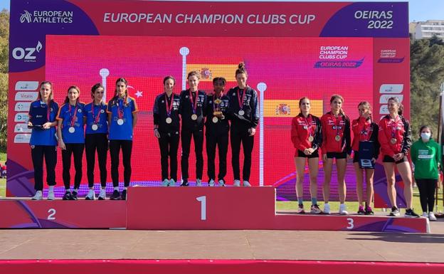 Blanca Fernández y Marta García llevan a León al podio de Europeo de Cross por clubes