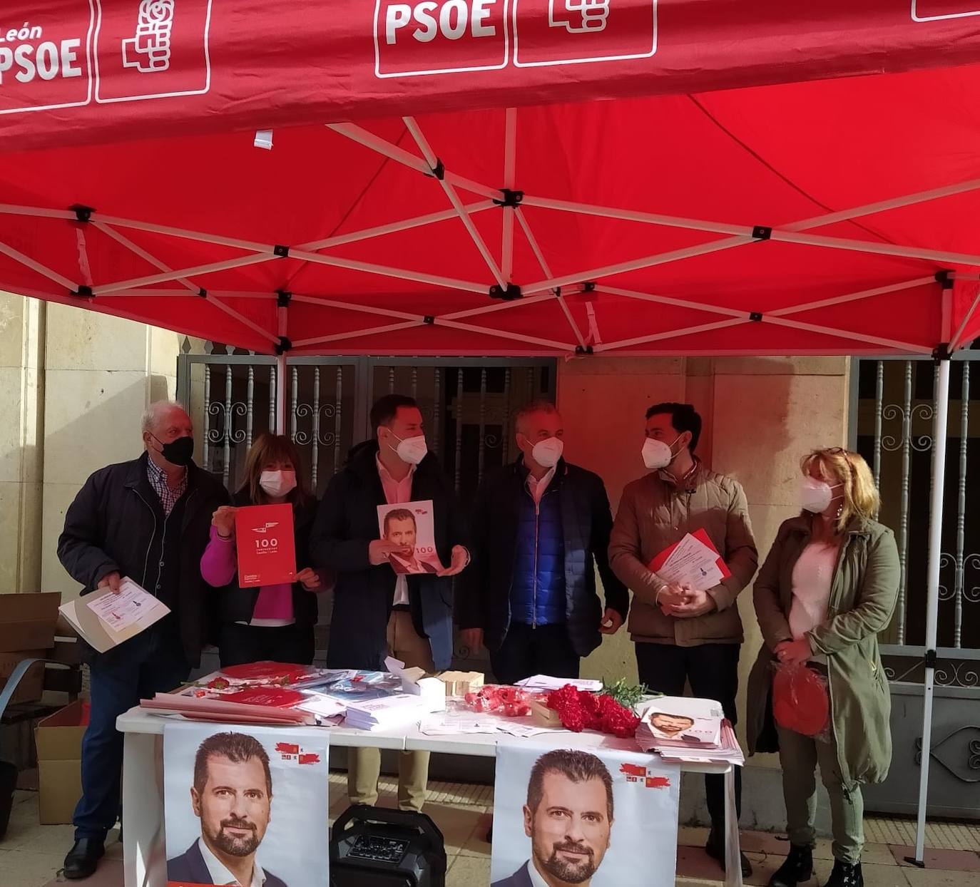 El PSOE hace campaña en Cistierna