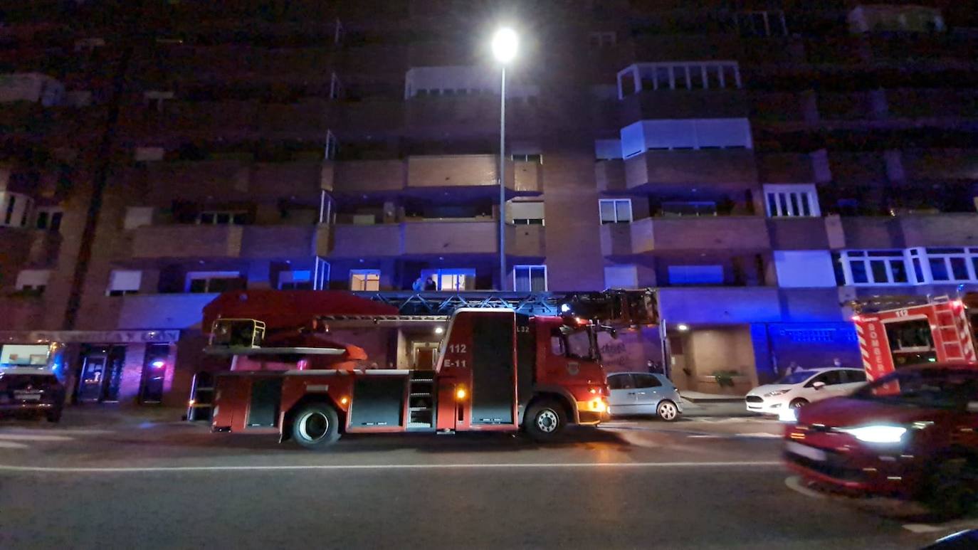 Incendio en una vivienda en el centro de León