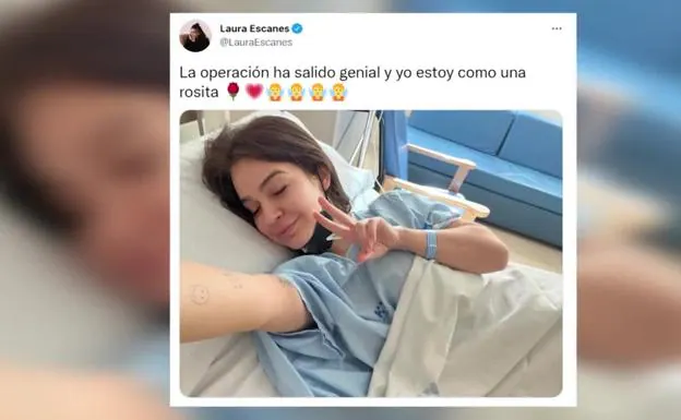 Laura Escanes confirma que su operación de hemorroides ha salido bien