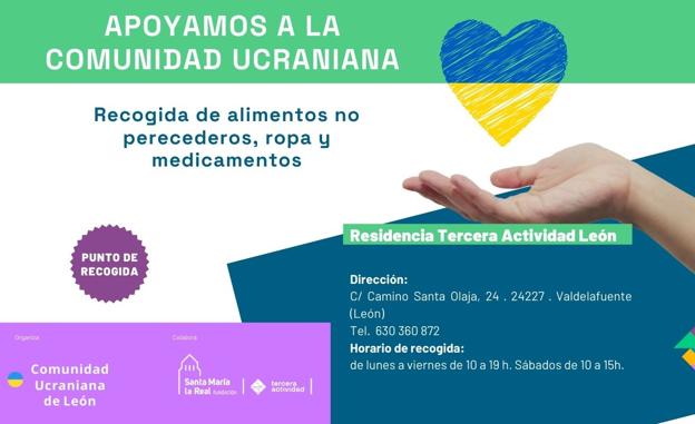 Tercera Actividad de la Fundación Santa María la Real se une a la recogida de material para Ucrania