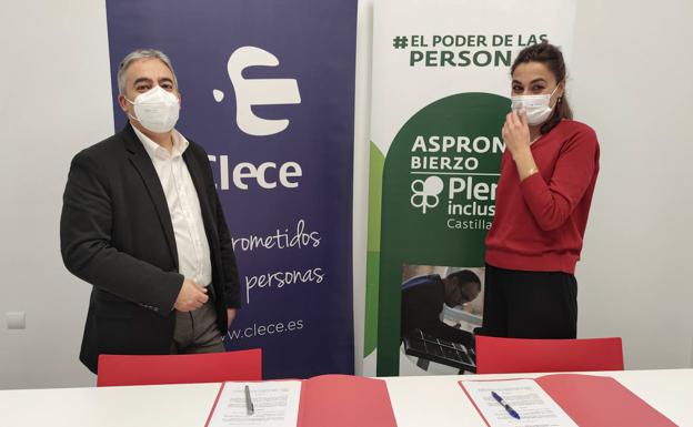Asprona Bierzo y Clece unen fuerzas para facilitar el acceso de personas con discapacidad intelectual al mercado laboral