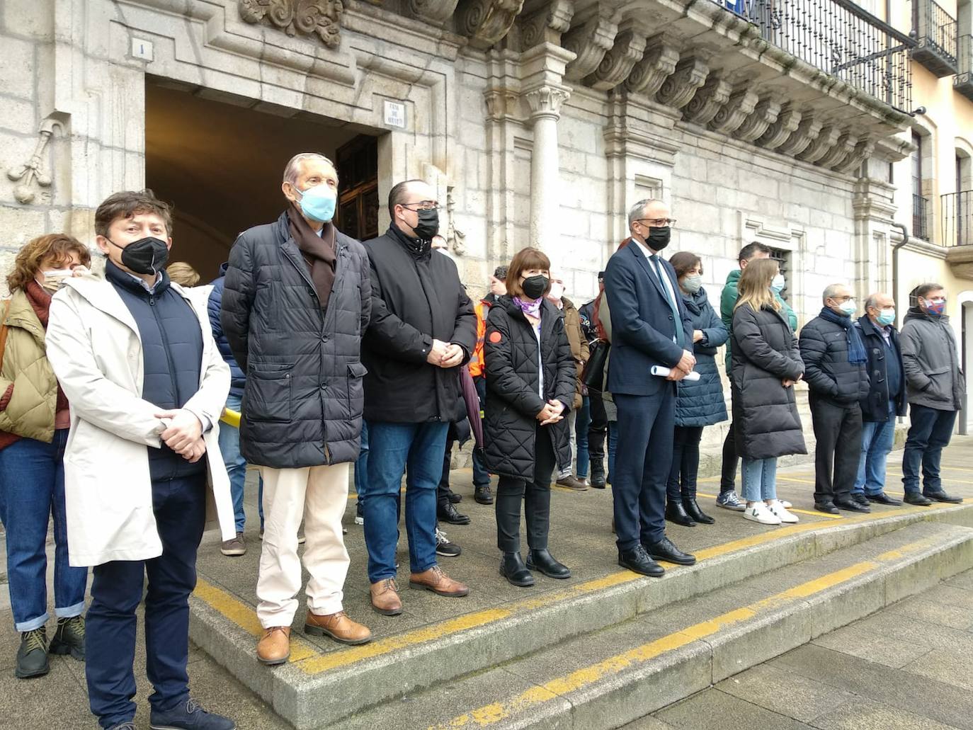 Concentración silenciosa en Ponferrada en apoyo al pueblo ucraniano