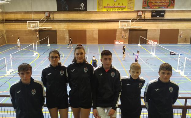 Tres medallas leonesas en el circuito madrileño de bádminton