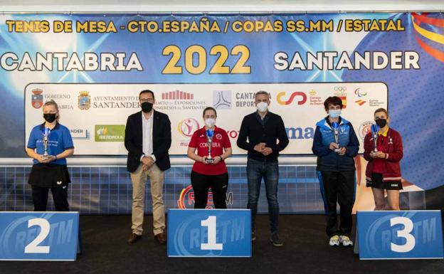 Cristina Fernández, campeona de España de tenis de mesa