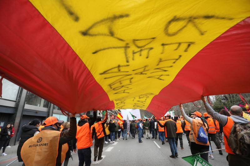 La manifestación del mundo rural, en imágenes