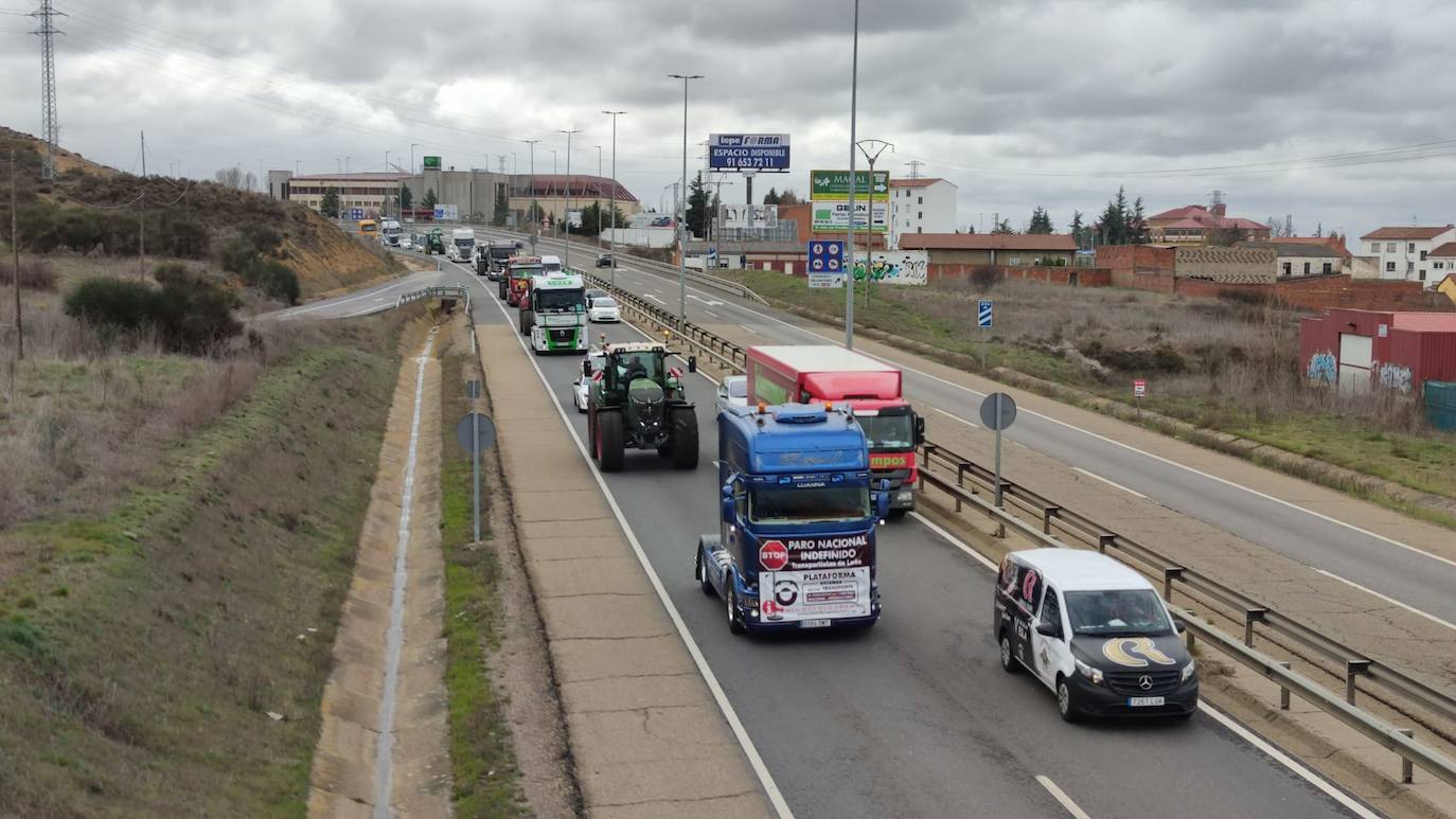 La protesta del transporte