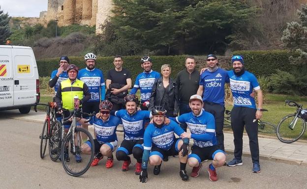 Reto azul, pedaleando por el colon hizo escala en Valencia de Don Juan