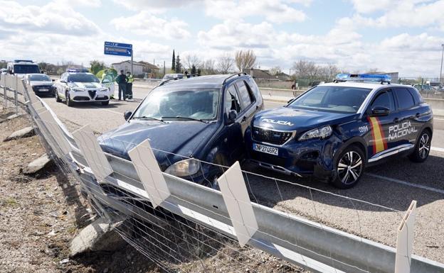 Detenido en Valladolid después de una persecución policial iniciada en Segovia y tras saltarse un control en Cuéllar