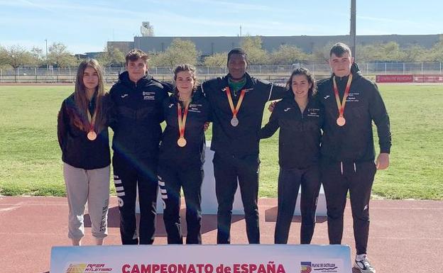 Cuatro medallas para el Universidad de León Sprint Atletismo en el Campeonato de España de lanzamientos largos