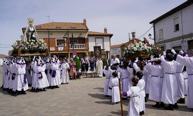 Santa Marina del Rey cierra su Semana de la Pasión con la Procesión del Resucitado