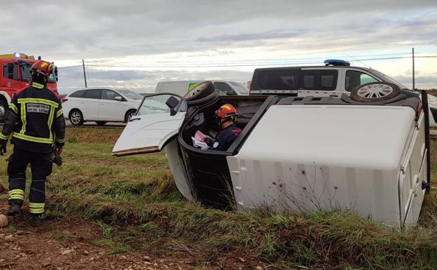 La Guardia Civil excarcela a un hombre tras sufrir un accidente entre Mansilla de las Mulas y Villacelama