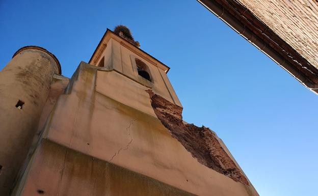 La obra de la iglesia de Urdiales del Páramo arrancará esta semana con el desescombrado