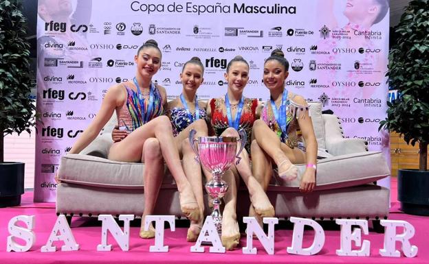 Otra medalla en la Copa de la Reina para las gimnastas del Club Ritmo