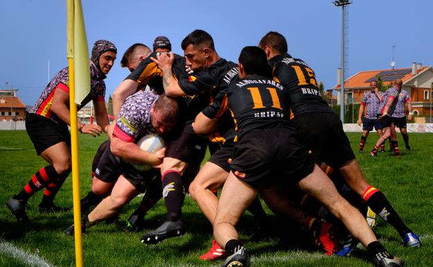 Los artilleros del Maca de León y Astorga se meten en la final del Campeonato Nacional de Rugby Militar