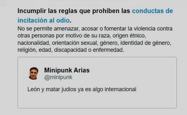 Twitter expulsa a uno de los más fieles promotores en la provincia por decir que en León 'se matan judíos' en Semana Santa