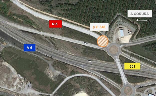 Mitma corta un tramo de la N-6 para realizar los trabajos de conservación del túnel Torre del Bierzo 2