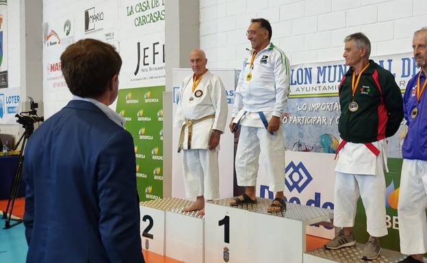 El leonés Ángel García Peral, subcampeón de España en la modalidad de kata en veteranos