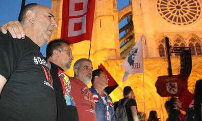 Los sindicatos, «orgullosos de ser de León» ante «el inicio de una lucha» que «va a llegar a Europa»