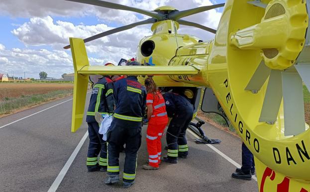 Dos heridos, uno de diversa consideración, tras una salida de vía entre Bercianos y Santa María del Páramo