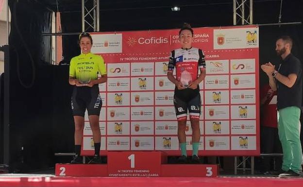 Las ciclistas de Eneicat RBH Global pisan el podio en el GP Estella