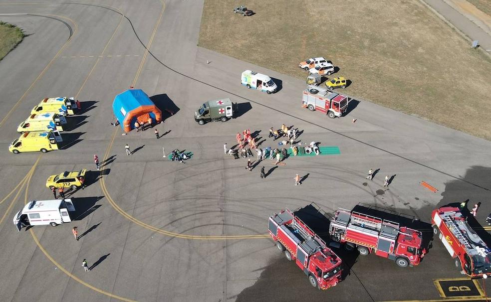 A todas las unidades: Accidente aéreo en La Virgen del Camino