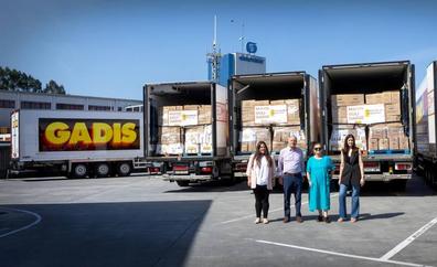 El banco de alimentos de León recibe parte de los 109.808 kilos de productos no perecederos recaudados por Gadis