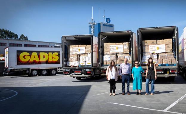 El banco de alimentos de León recibe parte de los 109.808 kilos de productos no perecederos recaudados por Gadis