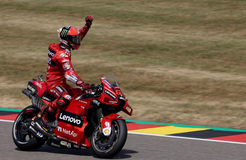 Bagnaia se lleva la pole en el GP de Alemania más rápido