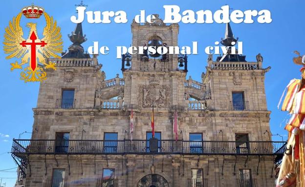 Reunión de preparación de la jura de bandera de personal civil en Astorga