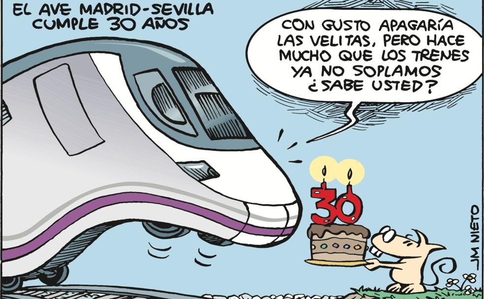 El AVE, sobre los raíles del humor