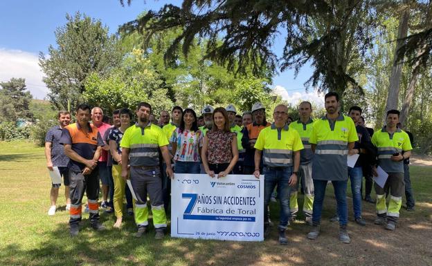 La fábrica de cemento de Toral de los Vados cumple siete años sin accidentes con baja